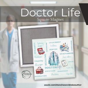 Aimant carré Doctor Life
