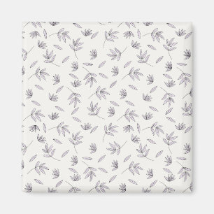 Aimant Carré floral Motif de printemps