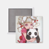 Aimant Carré Fruit Fuzz (Recto/Verso)