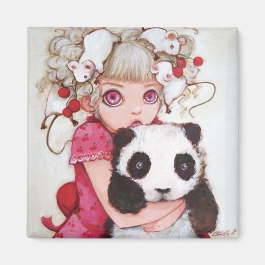 Aimant Carré Fruit Fuzz (Devant)