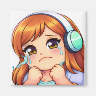 Aimant carré HG Emote : "Pleurer" officiel