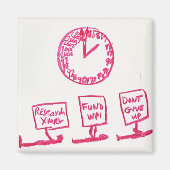 aimant carré kp-clock (Devant)