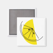 Aimant Carré magnétique Citrus Lemon (Recto/Verso)