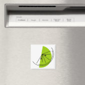 Aimant Carré magnétique Citrus Lime (In Situ (Lave-vaisselle))