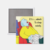 Aimant Carré magnétique Pour Dormir Bruyamment (Recto/Verso)