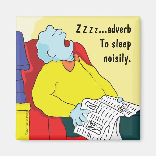 Aimant Carré magnétique Pour Dormir Bruyamment (Devant)