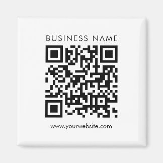 Aimant Carré Modèle personnalisé du logo du code QR de l'