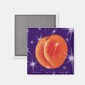 Aimant carré PEACH RÊVES (Recto/Verso)
