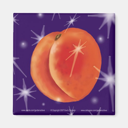 Aimant carré PEACH RÊVES (Devant)