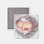 Aimant carré personnalisé avec photo (Recto/Verso)