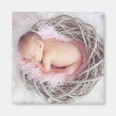 Aimant carré personnalisé avec photo (Devant)