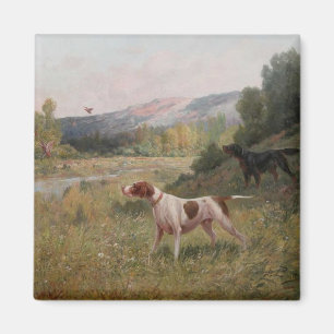 Aimant Carré Pointer et Gordon Setter