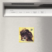 Aimant carré pour chien Schnoodle (In Situ (Lave-vaisselle))