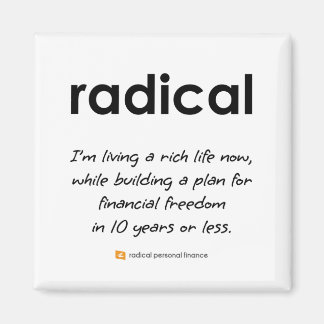 Aimant carré radical de 2 pouces