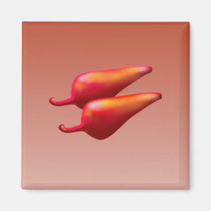 Aimant carré Red Chili Peppers