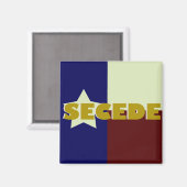 Aimant carré Texas SECEDE (Recto/Verso)