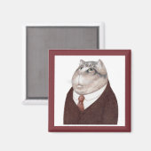 Aimant Carré VALET CAT (Recto/Verso)