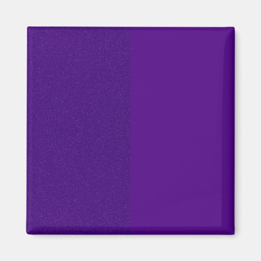 Aimant Carré violet à deux tons - personnalisable (Devant)