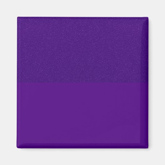 Aimant Carré violet à deux tons - personnalisable (Devant)