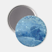 Aimant Carreau bleu (Recto/Verso)