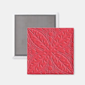 Aimant Carreaux marocains - cinnabar rouge (Recto/Verso)