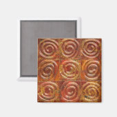 Aimant Carreaux spiraux cuivre (Recto/Verso)