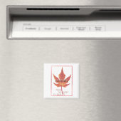 Aimant carrée/Canada Maple Leaf Magnet (In Situ (Lave-vaisselle))
