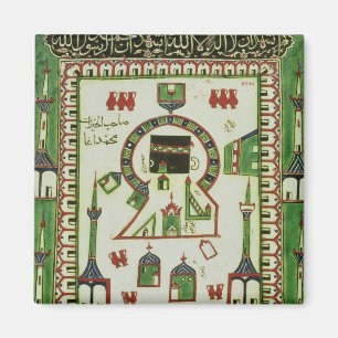 Aimant Carrelage avec une représentation de La Mecque