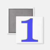 Aimant Carrelage bleu Nouvelle-Orléans (Recto/Verso)