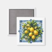 Aimant Carrelage Citron (Recto/Verso)