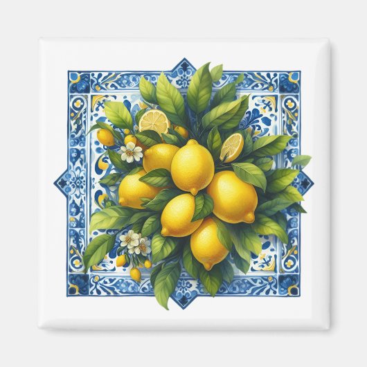 Aimant Carrelage Citron (Devant)