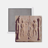 Aimant Carrelage représentant Adam et Eve, romain (Recto/Verso)
