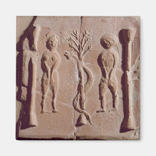 Aimant Carrelage représentant Adam et Eve, romain