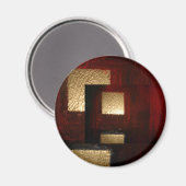 Aimant Carrés Abstraits (Recto/Verso)