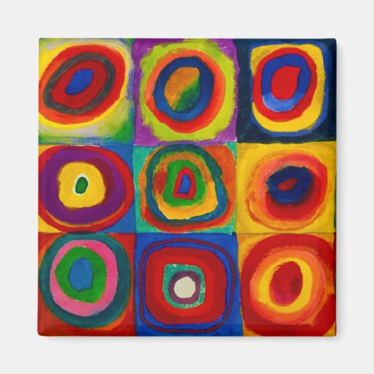 Aimant Carrés avec cercles, Abstraits, Wassily Kandinsky (Devant)
