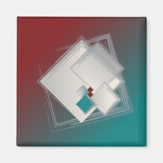 Aimant Carrés de Fibonacci (Devant)
