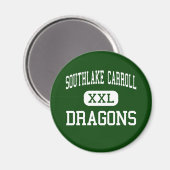 Aimant Carroll de Southlake - Dragons - High - Southlake (Recto/Verso)