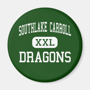 Aimant Carroll de Southlake - Dragons - High - Southlake