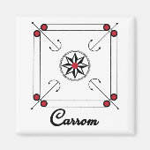 Aimant Carrom Board Indian Pakistani retro conception de (Devant)