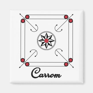 Aimant Carrom Board Indian Pakistani retro conception de