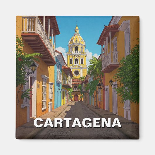 Aimant Cartagena Colombie Travel (Devant)