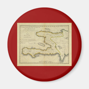 Aimant Carte 1814 du Haïti par Mathew Carey