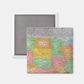 Aimant Carte 3 des États-Unis (Recto/Verso)