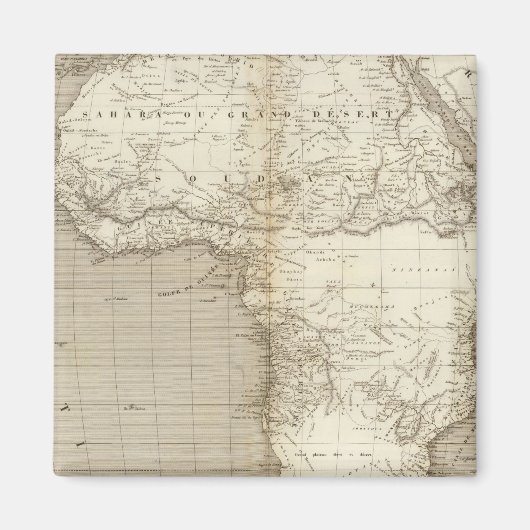 Aimant Carte africaine 2 (Devant)