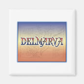 Aimant Carte antique DelMarVa (Devant)