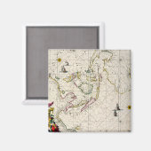 Aimant Carte antique des Indes orientales (Recto/Verso)