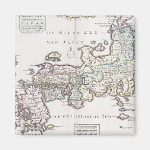 Aimant Carte antique du Japon 1769