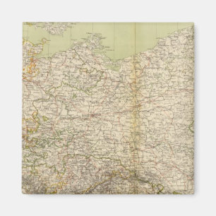 Aimant Carte Atlas de l'Allemagne du Nord