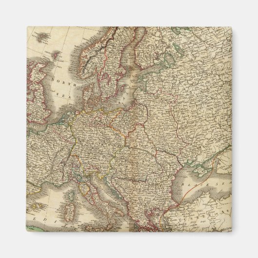 Aimant Carte Atlas Europe (Devant)