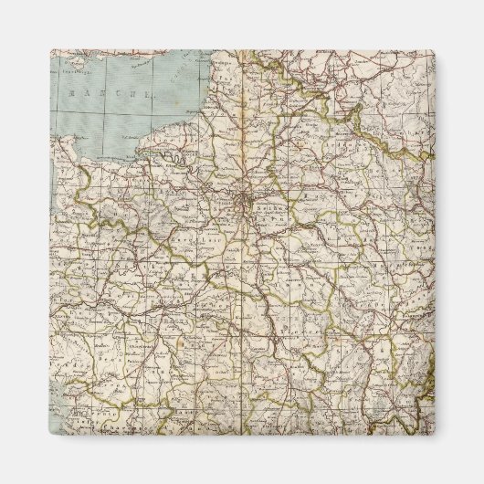 Aimant Carte Atlas France (Devant)